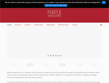 Tablet Screenshot of maplecom.co.uk